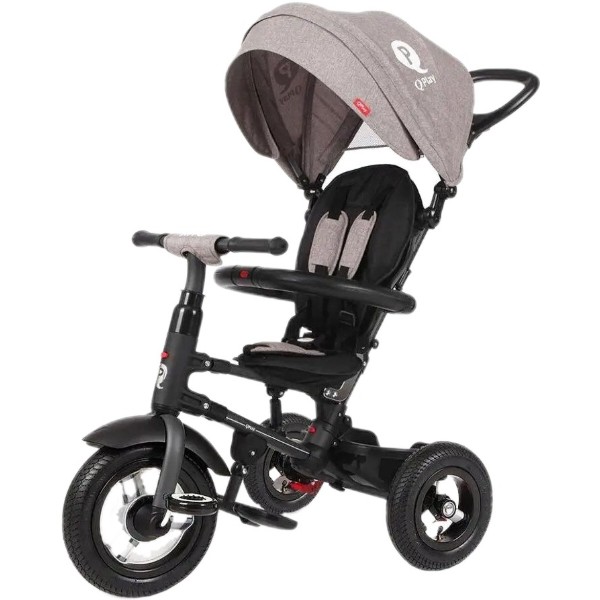 Фото - Триколісний велосипед Qplay Rito Rubber Grey (S380-2GreyRubber)
