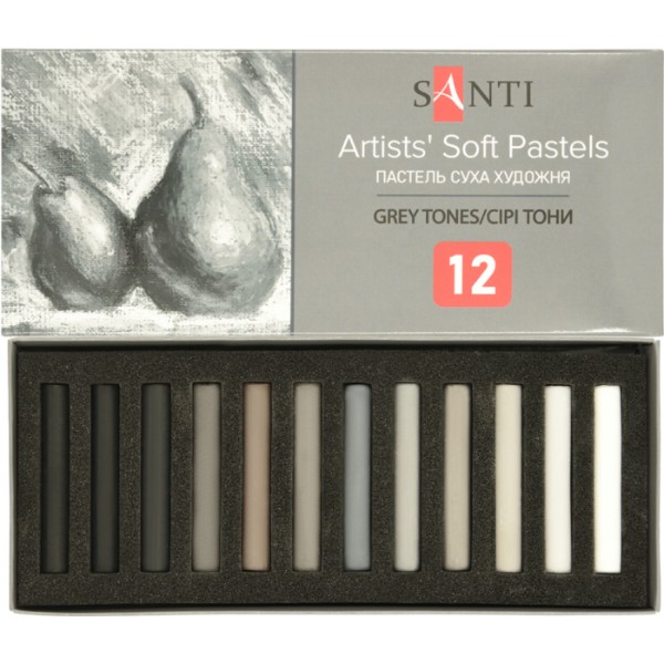 Фото - Пастель Santi Grey Tones 12 кол. (353698)