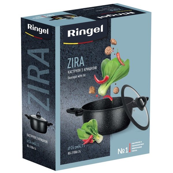 Фото - Кастрюля Ringel Zira 24 см 4.1 л (RG-21006-24)