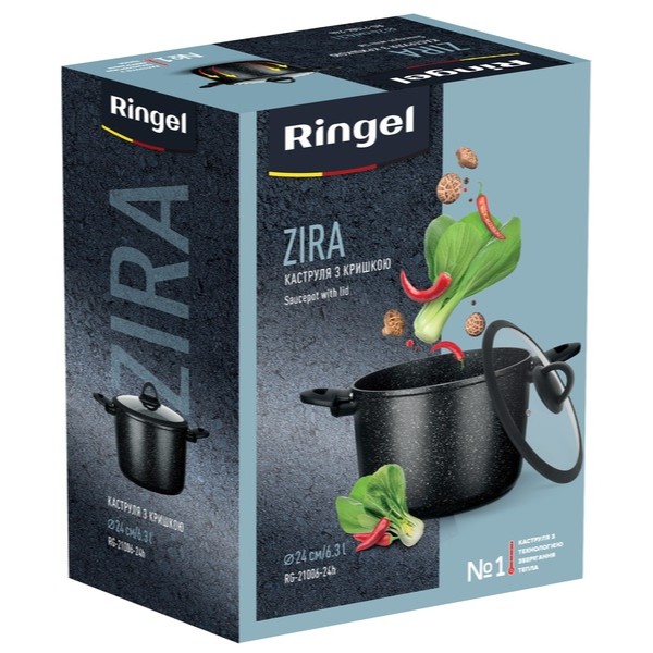 Фото - Каструля Ringel Zira 24 см 6.3 л (RG-21006-24h)