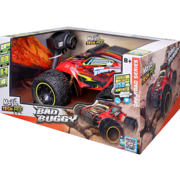 Фото - Радіокерований автотранспорт Maisto Tech Bad Buggy (81464 red)