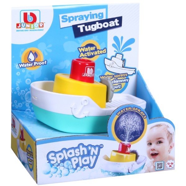 Фото - Іграшка для ванної Bb Junior Splash 'N Play - катер Spraying Tugboat (16-89003)