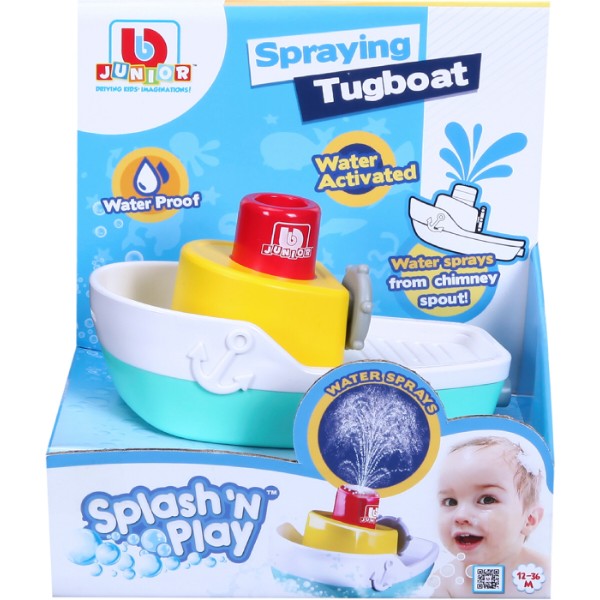 Фото - Іграшка для ванної Bb Junior Splash 'N Play - катер Spraying Tugboat (16-89003)