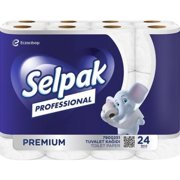 Фото - Туалетная бумага SELPAK Professional Premium целлюлозный 3-х слой. 24 рул. (32761823)