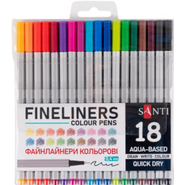 Фото - Фломастери Santi 18 кольорів (390993)