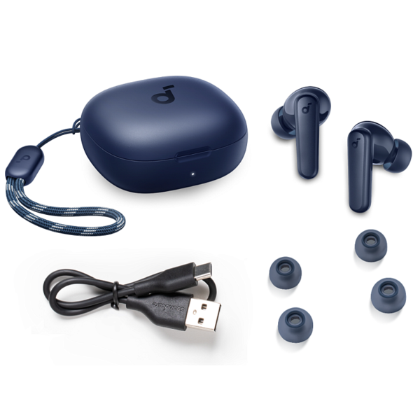 Фото - Навушники вкладиші бездротові TWS Anker SoundCore R50i Blue (A3949G31)