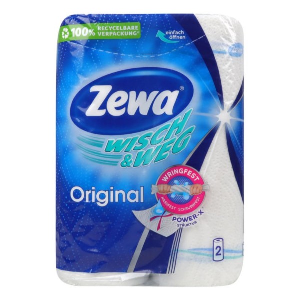 Фото - Полотенца бумажные Zewa Wisch&Weg Original 2 рул. (4006670363151)