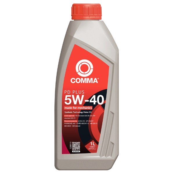 Фото - Олива для авто COMMA PD PLUS 5W-40 1л (DPD1L)