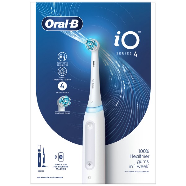 Фото - Зубна щітка електрична Oral-B Braun iO Серія 4 Біла (4210201415305)