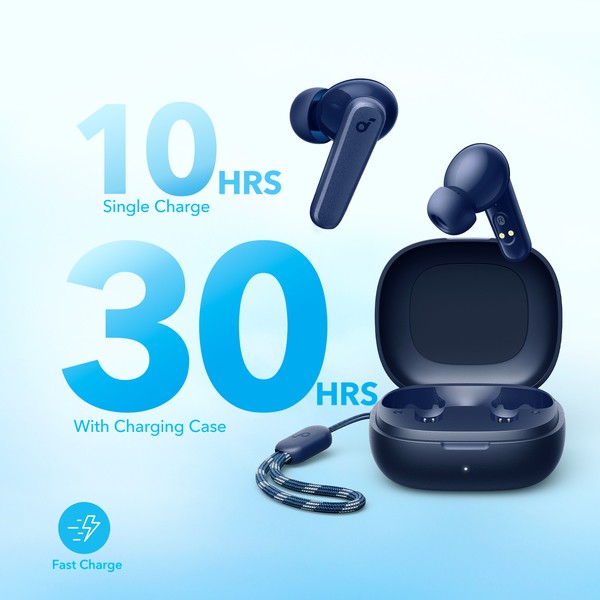 Фото - Навушники вкладиші бездротові TWS Anker SoundCore R50i Blue (A3949G31)