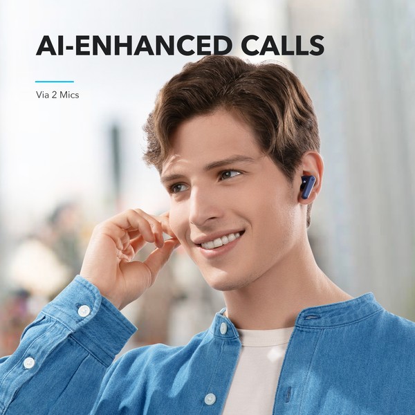 Фото - Навушники вкладиші бездротові TWS Anker SoundCore R50i Blue (A3949G31)