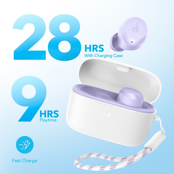 Фото - Навушники вкладиші бездротові TWS Anker SoundСore A25i Purple (A3948GQ1/A3948GQ2)