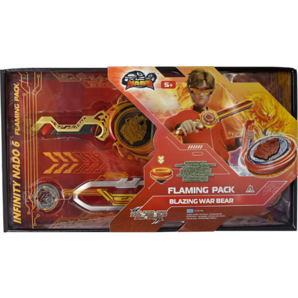Фото - Дзига Auldey Infinity Nado VI Flaming Pack Blazing War Bear (EU654142)