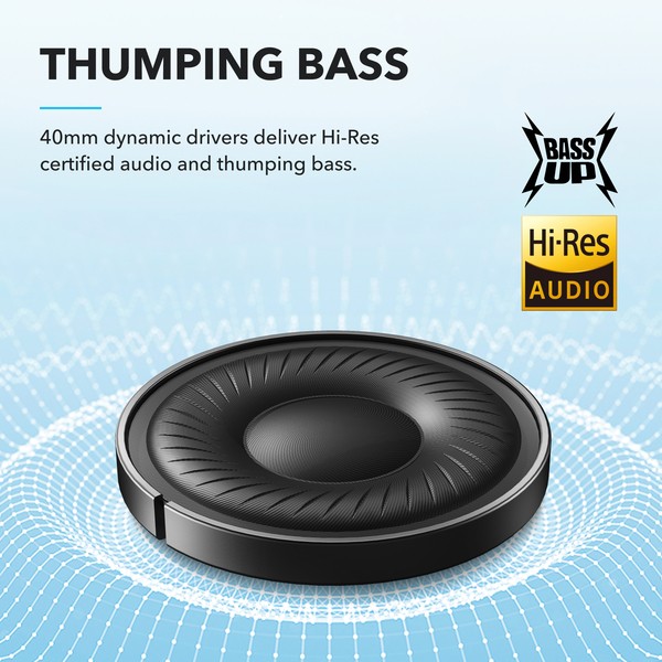 Фото - Навушники повнорозмірні бездротові Anker SoundCore Q20i Black (A3004G11)