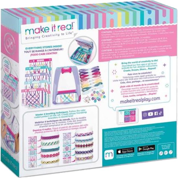 Фото - Набір для виготовлення прикрас Make it Real із верстатом Найкращі друзі 100 ел. (MR1457)