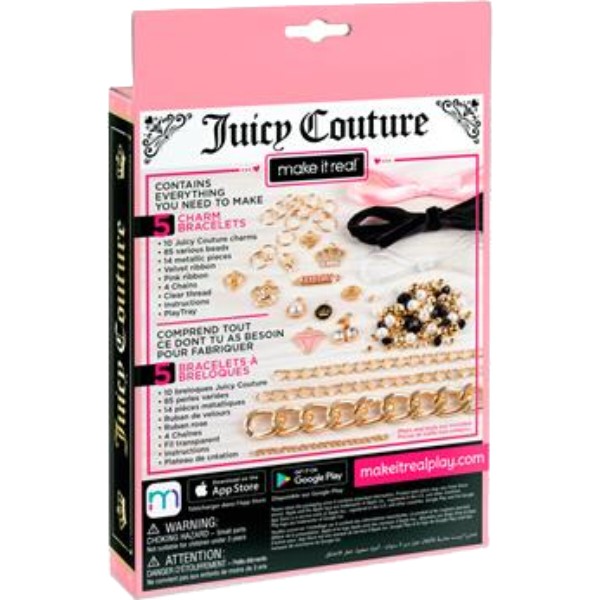 Фото - Набір для виготовлення прикрас Make it Real шарм-браслетів Juicy Couture Королівський шарм 117 ел. (MR4431)