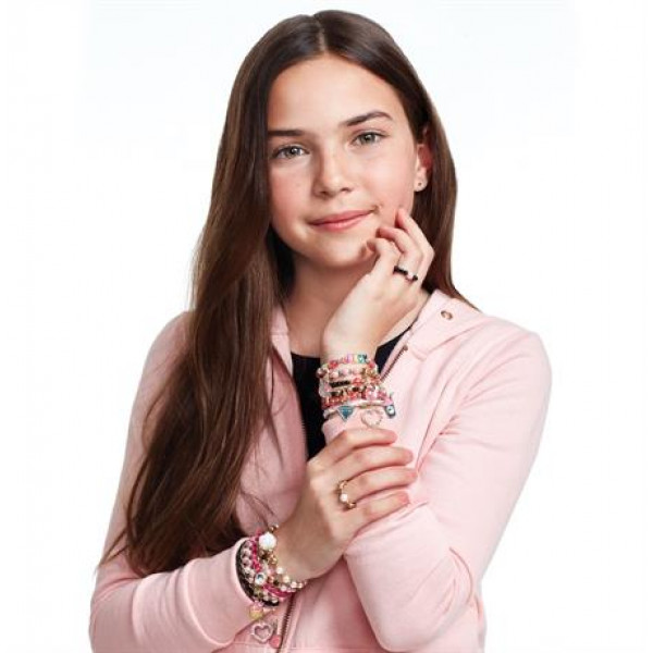 Фото - Набір для виготовлення прикрас Make it Real шарм-браслетів Juicy Couture Рожевий зорепад 470 ел. (MR4408)