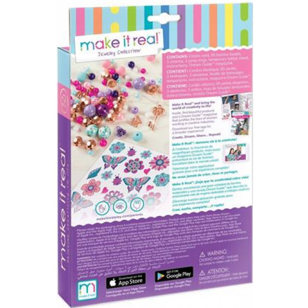 Фото - Набір для виготовлення прикрас Make it Real шарм-браслетів Квіткова фантазія (MR1202)