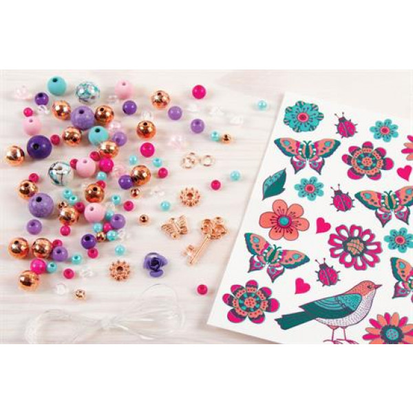 Фото - Набір для виготовлення прикрас Make it Real шарм-браслетів Квіткова фантазія (MR1202)