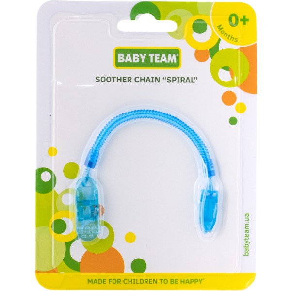 Фото - Держатель пустышек Baby Team Спираль (3335_голубой)