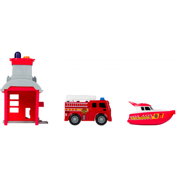 Фото - Наземна спецтехніка Road Rippers Mini City Playsets - Fire Station (20552)