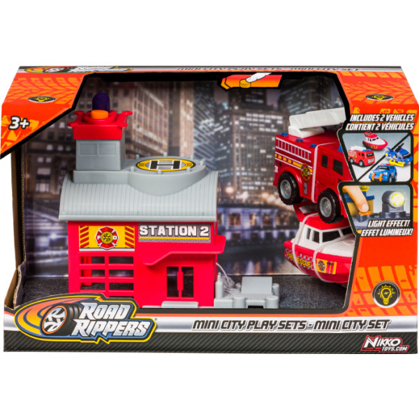 Фото - Наземна спецтехніка Road Rippers Mini City Playsets - Fire Station (20552)