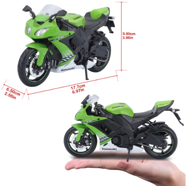 Фото - Коллекционная машинка 1:12 Maisto Kawasaki Ninja ZX-10R (31101-10011)