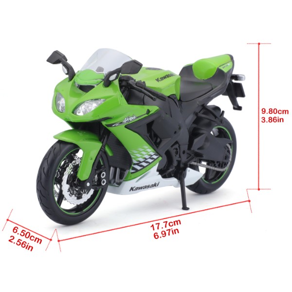 Фото - Коллекционная машинка 1:12 Maisto Kawasaki Ninja ZX-10R (31101-10011)
