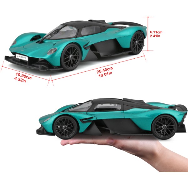 Фото - Колекційна машинка 1:18 Maisto Aston Martin Valkyrie (31465 Green)