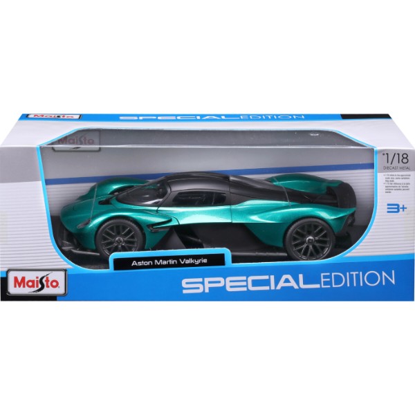 Фото - Колекційна машинка 1:18 Maisto Aston Martin Valkyrie (31465 Green)