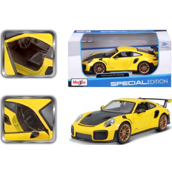 Фото - Колекційна машинка 1:24 Maisto Porsche 911 GT2 RS (31523 yellow)