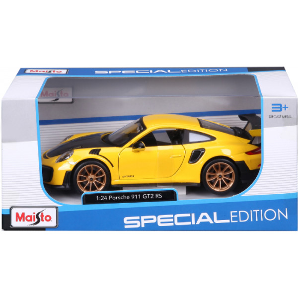 Фото - Колекційна машинка 1:24 Maisto Porsche 911 GT2 RS (31523 yellow)
