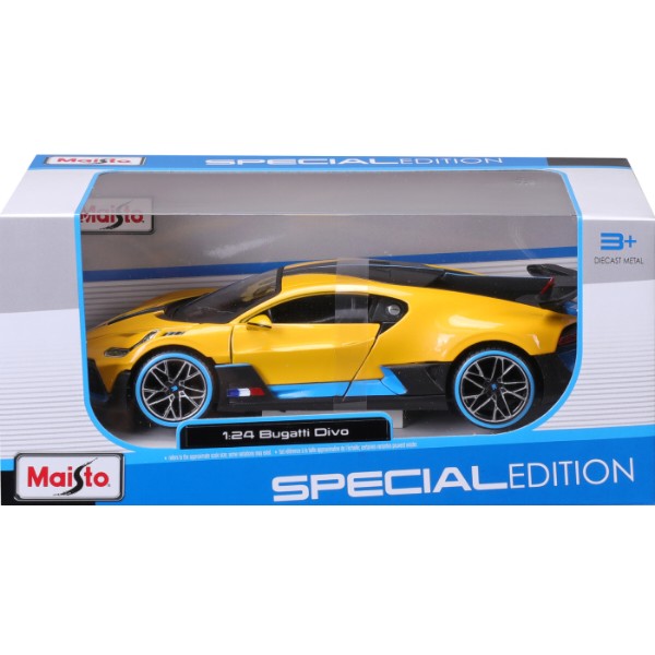 Фото - Коллекционная машинка 1:24 Maisto Bugatti Divo (31526 yellow)