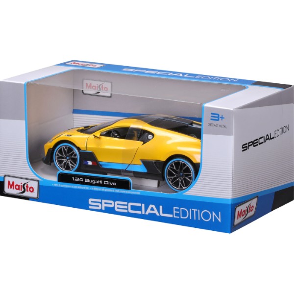 Фото - Коллекционная машинка 1:24 Maisto Bugatti Divo (31526 yellow)