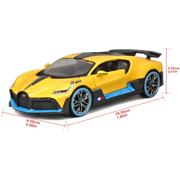 Фото - Коллекционная машинка 1:24 Maisto Bugatti Divo (31526 yellow)
