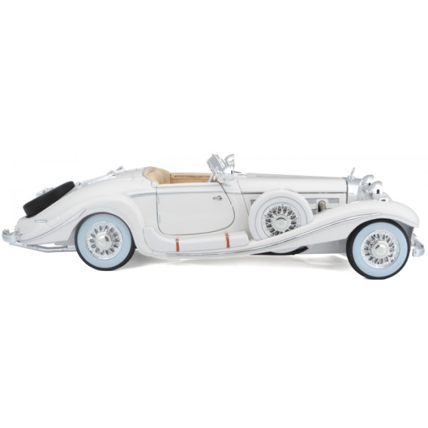 Фото - Колекційна машинка 1:24 Maisto 1936 Mercedes-Benz 500K  Specialroadster (36055 white)