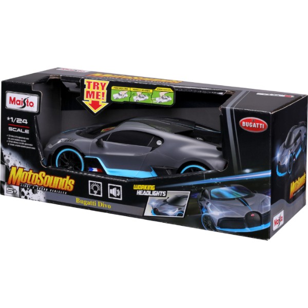 Фото - Коллекционная машинка 1:24 Maisto Bugatti Divo (81730 dark grey)