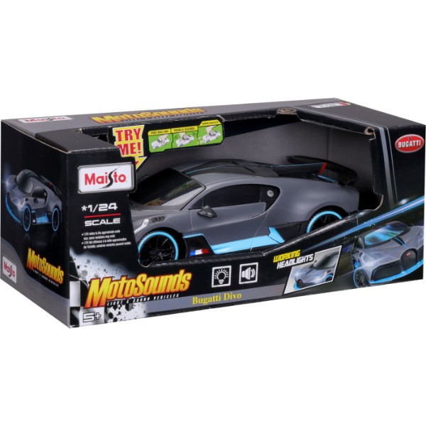 Фото - Коллекционная машинка 1:24 Maisto Bugatti Divo (81730 dark grey)
