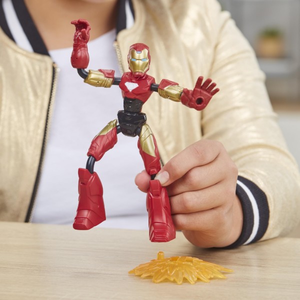 Фото - Коллекционная фигурка Hasbro Мстители: Фигурка Железной, с аксессуаром, серия Бенди (F0244)