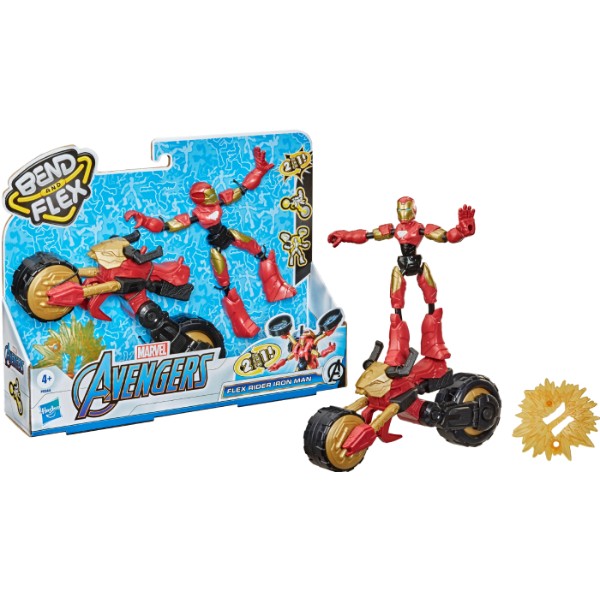 Фото - Коллекционная фигурка Hasbro Мстители: Фигурка Железной, с аксессуаром, серия Бенди (F0244)