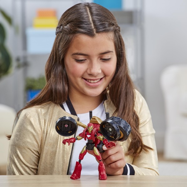 Фото - Коллекционная фигурка Hasbro Мстители: Фигурка Железной, с аксессуаром, серия Бенди (F0244)