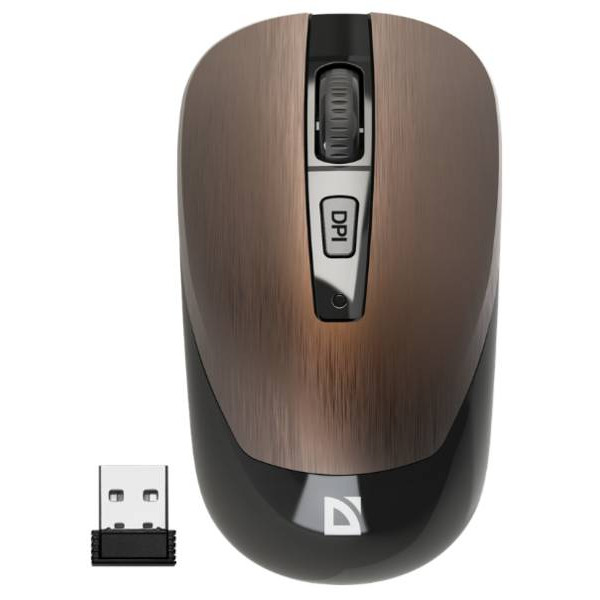 Фото - Миша бездротова Defender Wave MM-995 Bronze ((52992))