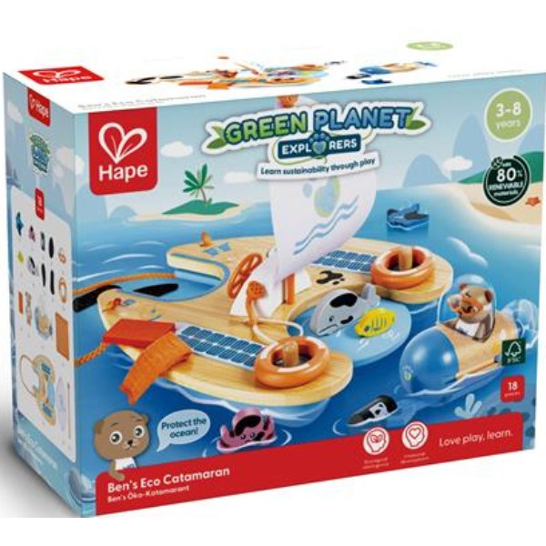 Фото - Игровой набор микс Hape Спасательный катамаран (E3427)
