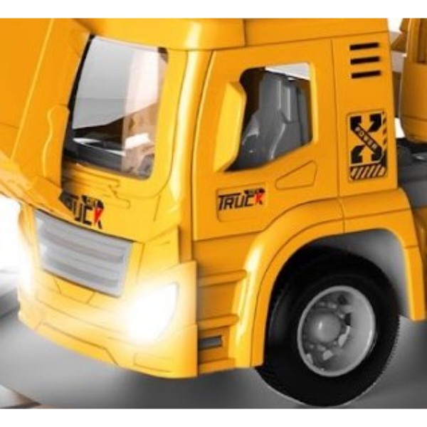 Фото - Наземна будівельна техніка DIY TOYS Екскаватор Pull-Back зі світл та звук ефект (CJ-4069539)