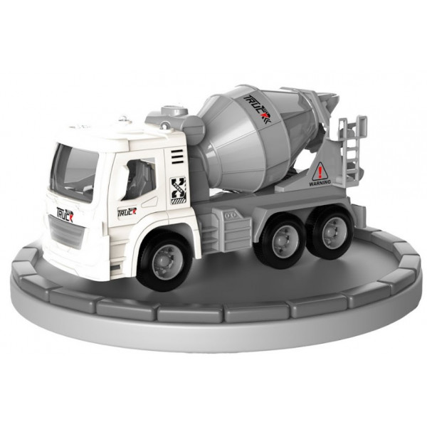 Фото - Наземна будівельна техніка DIY TOYS Бетономішалка Pull-Back зі світл та звук ефект (CJ-4069547)