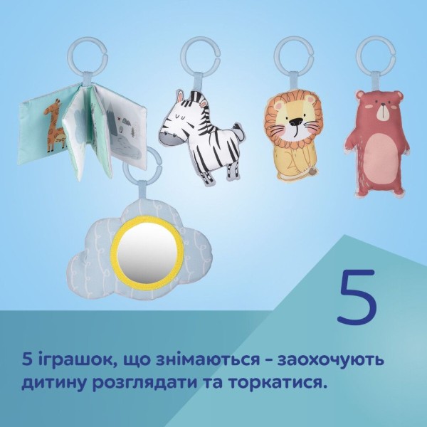 Фото - Розвиваючий килимок Canpol babies 0+ Safari - сірий (81/100)