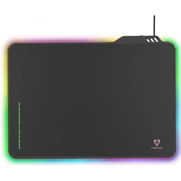Фото - Килимок для миші ігровий Vertux fluxpad.black з вбудованою підсвіткою