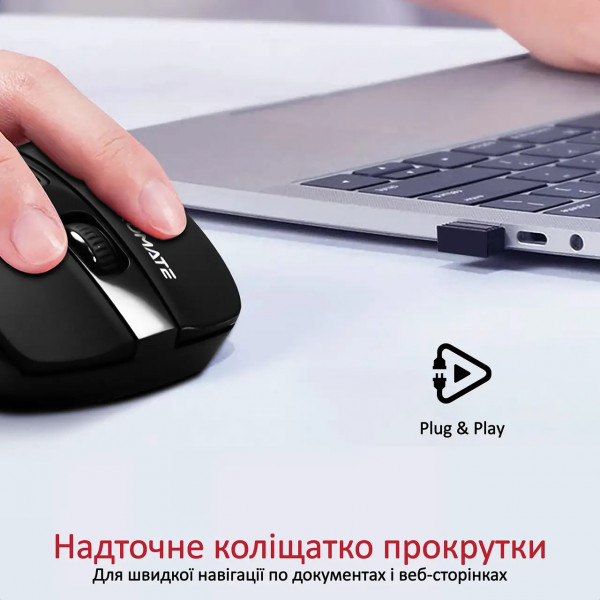 Фото - Миша бездротова Promate Cursor Black