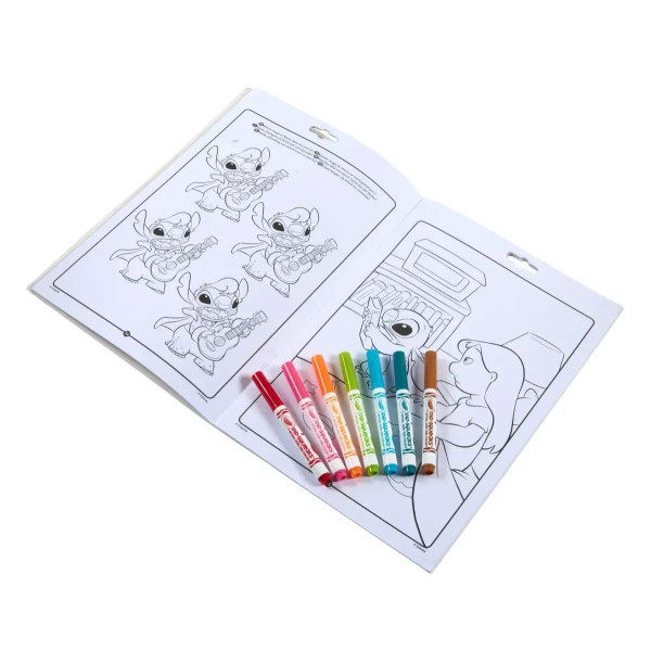 Фото - Раскраски Crayola Lilo & Stitch 32 стoр. 1 и 7 фломастеров (04-0865G)