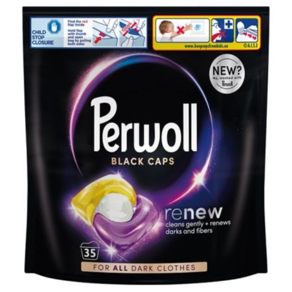 Фото - Капсулы для стирки Perwoll д/темных и черных вещей 35шт